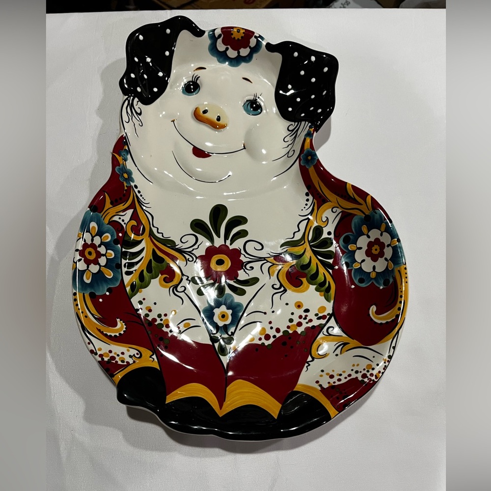 Large pig shaped platter